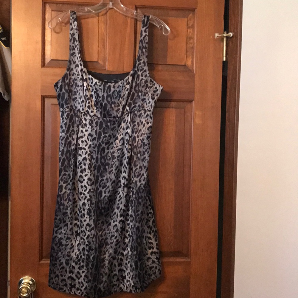 Silk dress! Animal print! Worn once! Perfect!